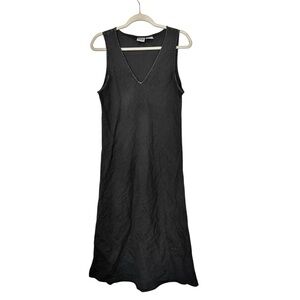 CP Shades | 100% Pure Irish Linen Dress in Dark Gray L